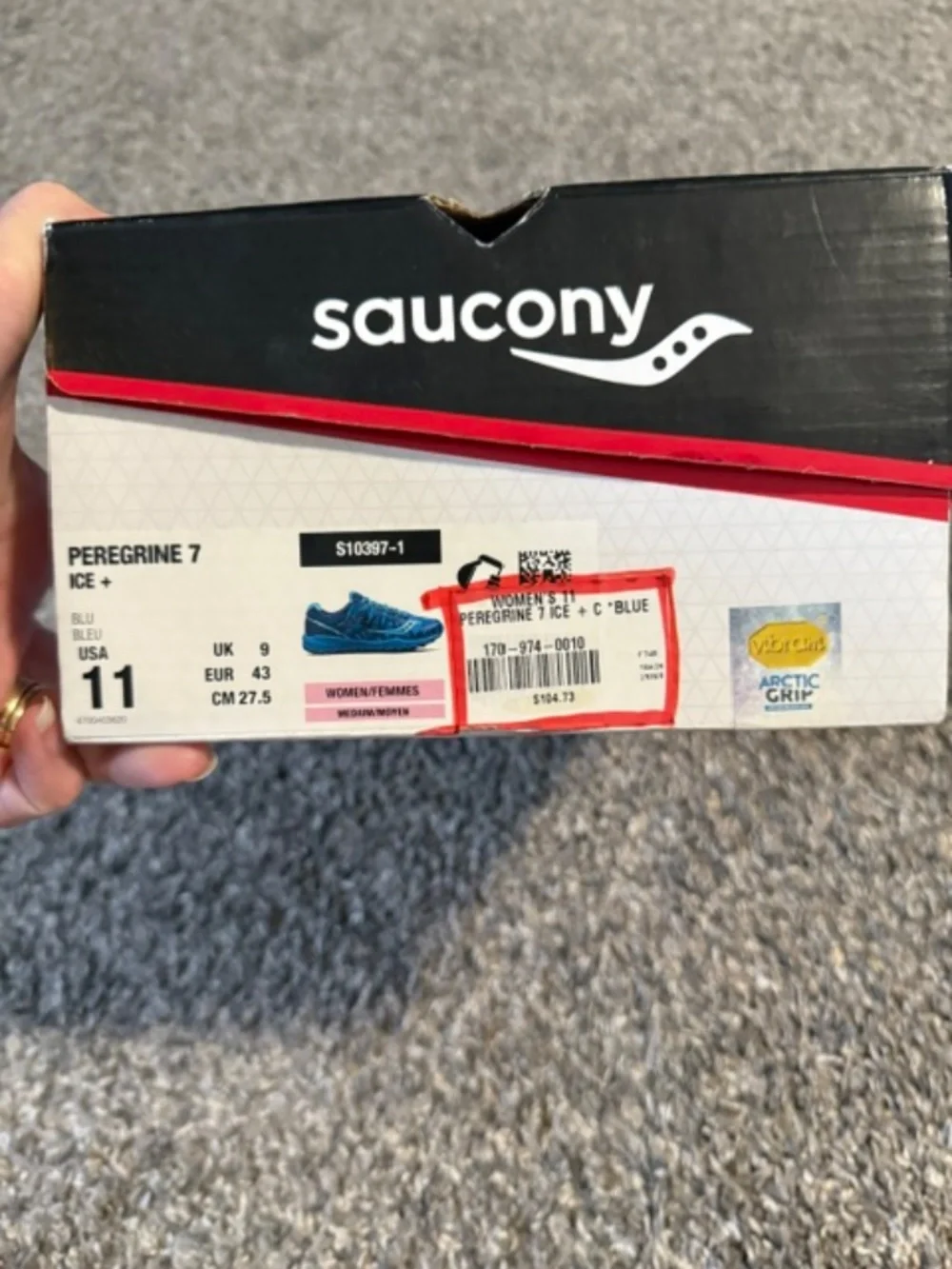 Saucony Peregrine 7 Ice+ Size 11 NIB